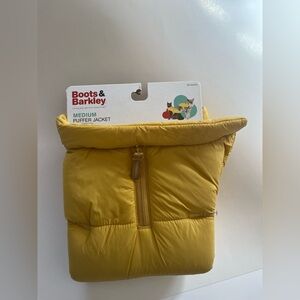 Boots & Barkley Yellow Quilted Pet Puffer Jacket